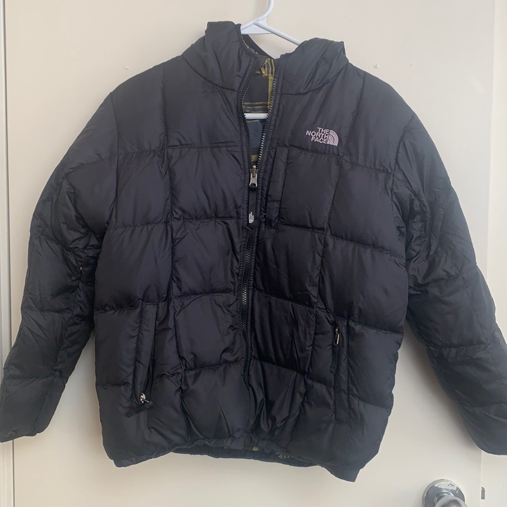 Reversible north face down puffer